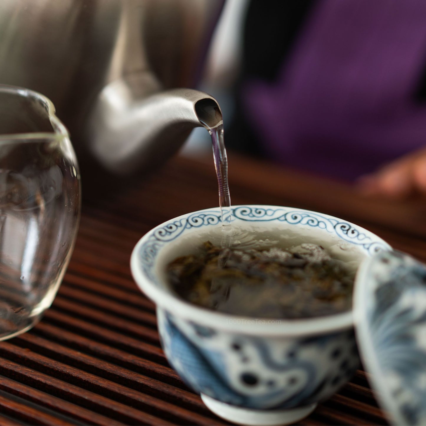 Second infusion of Nanpo raw Pu’er Dragon Ball tea